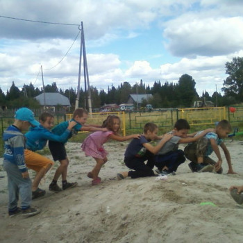 Открытие детской площадки в посёлке Басандайка